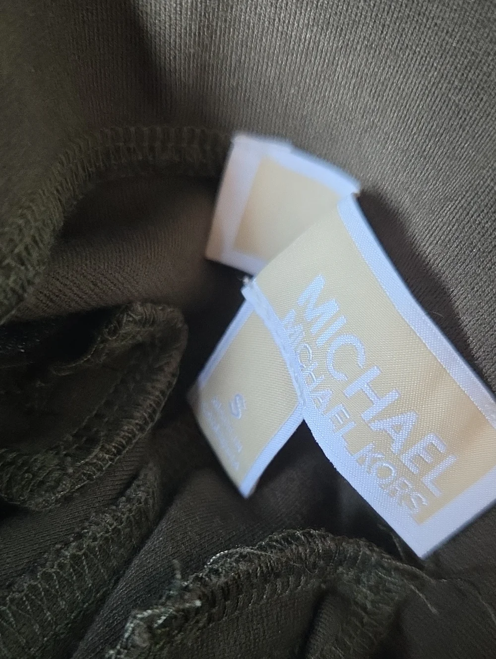 ❤️ MICHAEL MICHAEL KORS PULL ON FLARE PONTE KNIT PANTS, OLIVE GREEN, SMALL
